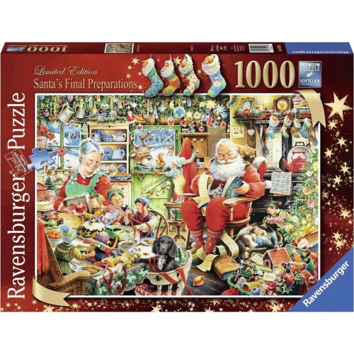 Ravensburger puzzel 1000 stukjes Santaá Final Preparations